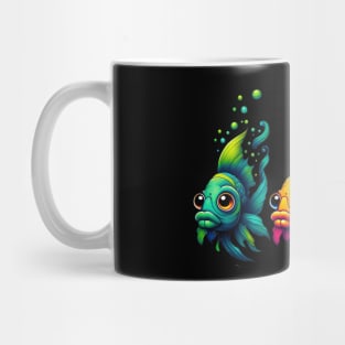 Colorful Funny Fish Mug